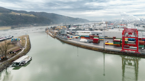 Linz AG Hochwasserschutz Hafen